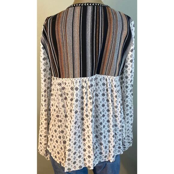 JOLT printed cardigan JACQUARD YOKE WOMEN SIZE LARGE BUCKLE BRAND - Picture 6 of 7